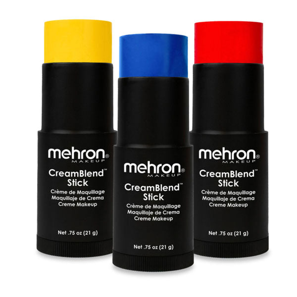 Mehron CreamBlend™ Stick Makeup - Bold Color Shades