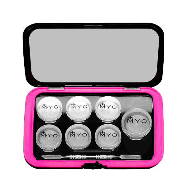 MYO Cosmetic Cases Pro Kits with Black Lid and Mirror