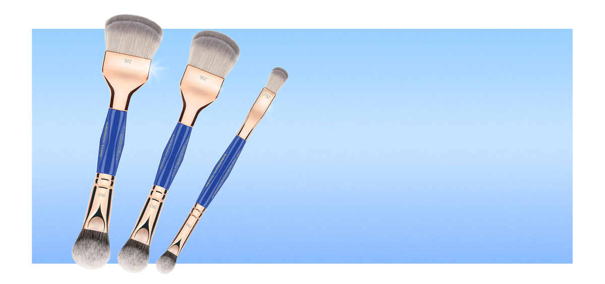 Golden Triangle Double-Ended Brushes