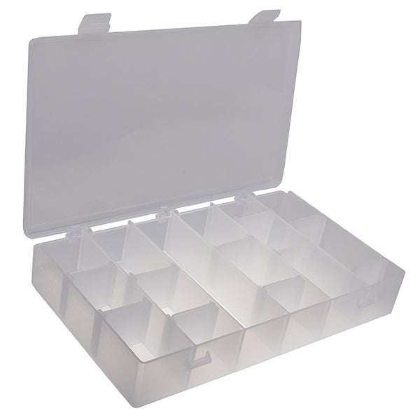 Alcone Company Empty Plastic Container with Adjustable Dividers
