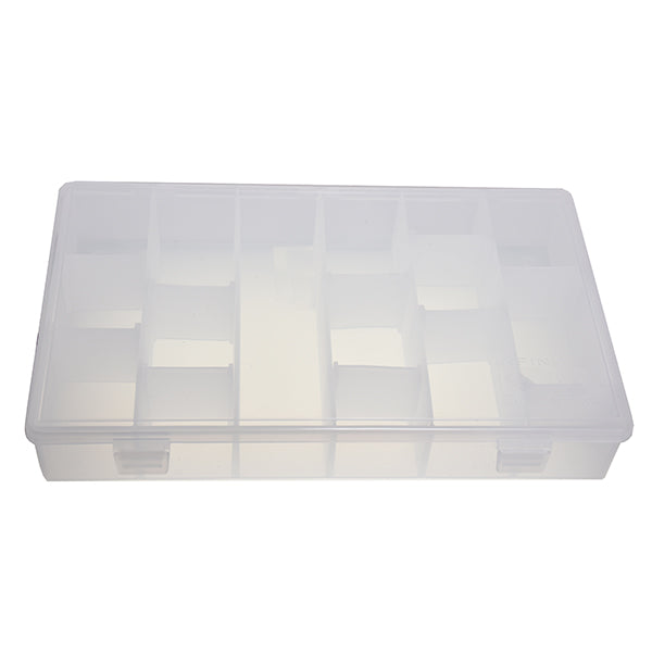 Alcone Company Empty Plastic Container with Adjustable Dividers