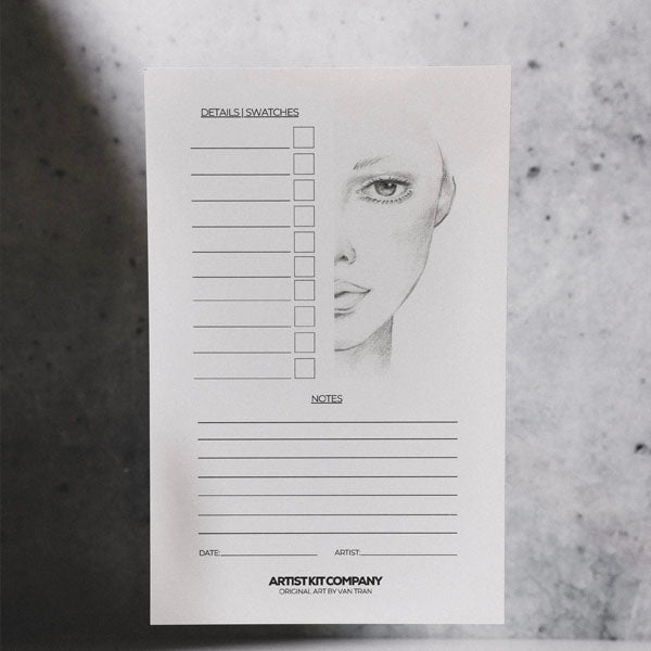 Artist Kit Company Face Chart Half (30 pc)