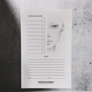 Artist Kit Company Face Chart Half (30 pc)