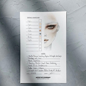 Artist Kit Company Face Chart Half (30 pc)