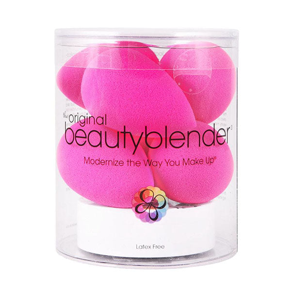 Beauty Blender The Original Pro Pack - 6 Pink Blenders &amp; Solid blendercleanser
