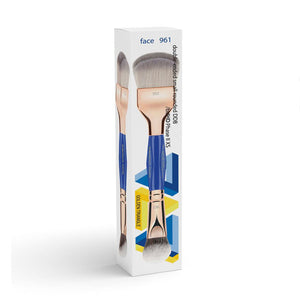 Bdellium Tools Golden Triangle 961 Double-Ended Small Rounded Double Dome Blender Brush