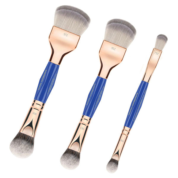 Bdellium Tools Golden Triangle Double-Ended Double Dome Blender Brush 3 pc. Set