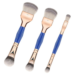 Bdellium Tools Golden Triangle Double-Ended Double Dome Blender Brush 3 pc. Set