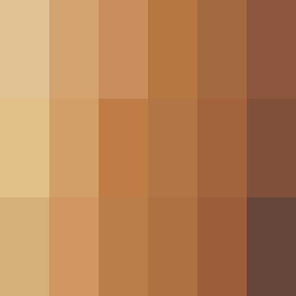 Ben Nye Matte HD Foundation Palette, Olive-Brown HDFP-14