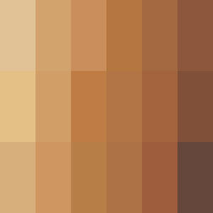 Ben Nye Matte HD Foundation Palette, Olive-Brown HDFP-14