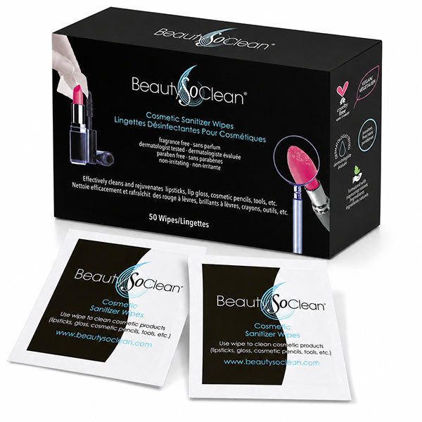 BeautySoClean Cosmetic Sanitizer Wipes