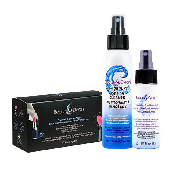 BeautySoClean Wipeout Brush Cleaner 3 piece Bundle