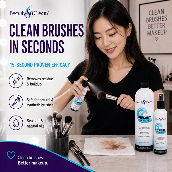 BeautySoClean Wipeout Brush Cleaner