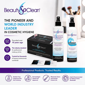BeautySoClean Cosmetic Sanitizer Wipes