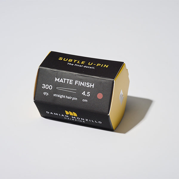 Damian Monzillo Matte Hair Pins, Subtle - Straight 4.5cm