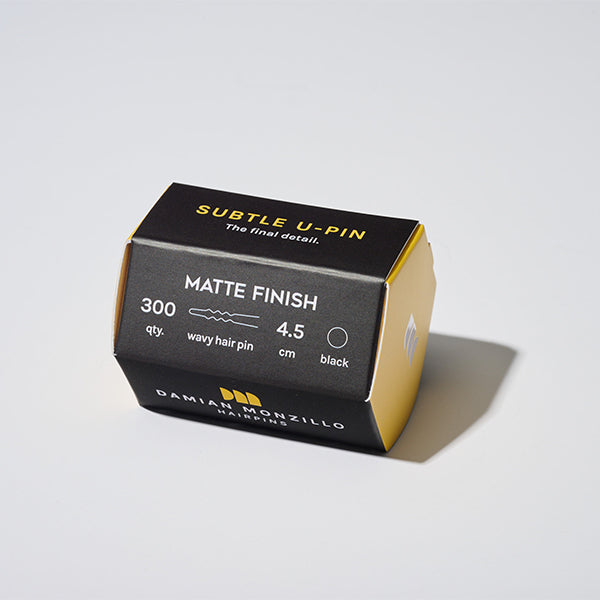 Damian Monzillo Matte Hair Pins, Subtle - Wavy 4.5cm