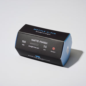 Damian Monzillo Matte Hair Pins, Mettle - Straight 7.5cm