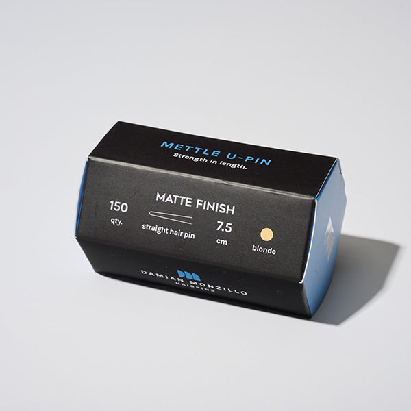 Damian Monzillo Matte Hair Pins, Mettle - Straight 7.5cm