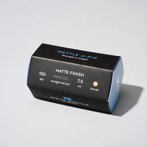 Damian Monzillo Matte Hair Pins, Mettle - Straight 7.5cm