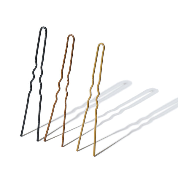 Damian Monzillo Matte Hair Pins, Mettle - Wavy 7.5cm