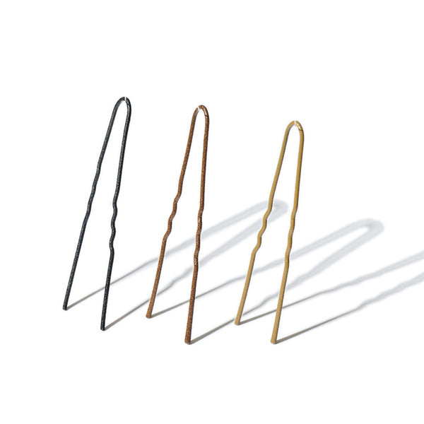 Damian Monzillo Matte Hair Pins, Subtle - Wavy 4.5cm
