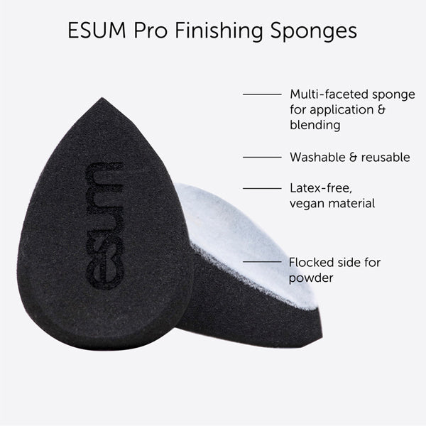 Esum Cosmetics Pro Finishing Sponge w/ Flocked Side