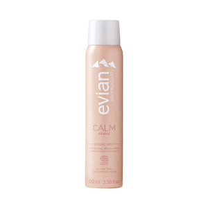 Evian Ultra-fine mist formulated with evian® natural mineral water and beautifying natural extracts to nourish and hydrate skin. Packaged in a portable and fully recyclable peach aluminum canister.