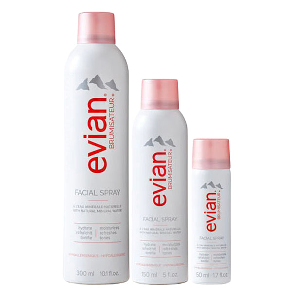 Evian evian® Brumisateur® Facial Spray.  Hydrate skin, blend makeup, &amp; more with evian® Brumisateur® Facial Spray Collection.
