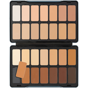 Kryolan Professional Make-up Digital Complexion Foundation Palette 28 Colors