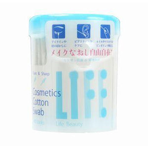 LIFE Tub of Cosmetic Cotton Swabs, Standard Point/Round, 140 ct