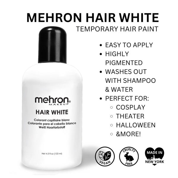 Mehron Hair White
