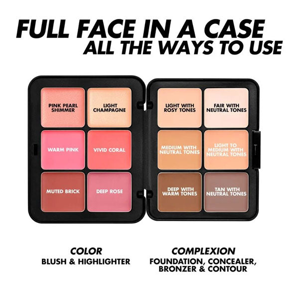 Make Up For Ever HD Skin Face Essentials Palette, Harmony 1 - Light to Medium