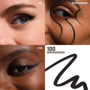 Make Up For Ever Multi use matte pencil for eyes & cheeks.  Not suitable for lips.  Jet black.