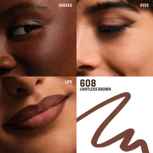 Make Up For Ever Multi-use matte or shimmery pencil for lips, eyes & cheeks.  Rich Chocolate Brown.