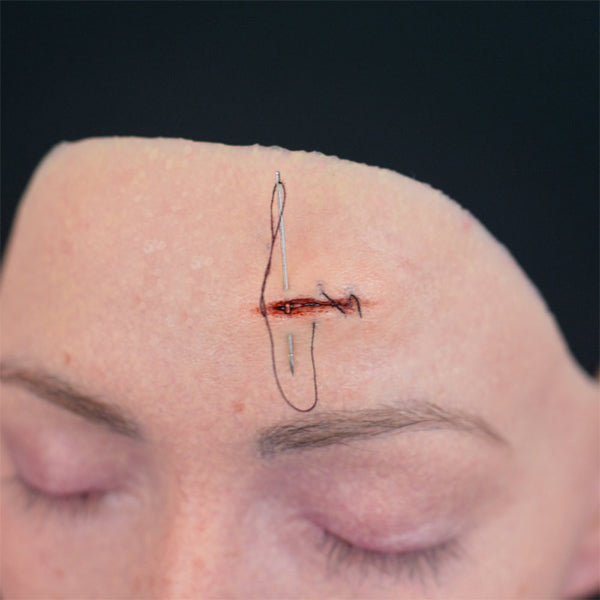 Out Of Kit Peel N&#39; Stick Prosthetics, Stitchable Wound (Small)