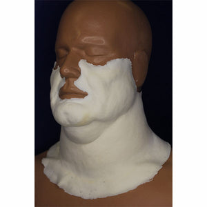 Rubber Wear Foam Latex Prosthetic Large Fat Neck/Cheeks FRW-193