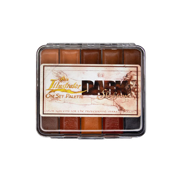 Skin Illustrator On Set Dark Flesh Tone Palette