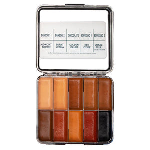 Skin Illustrator On Set Dark Flesh Tone Palette
