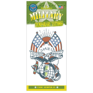 Tinsley Temporary Tattoo Transfers, Military