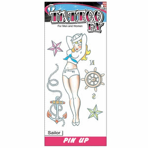 Tinsley Temporary Tattoo Transfers, Pinup Girl