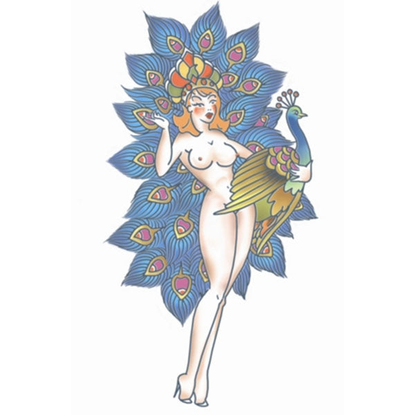 Tinsley Temporary Tattoo Transfers, Pinup Girl