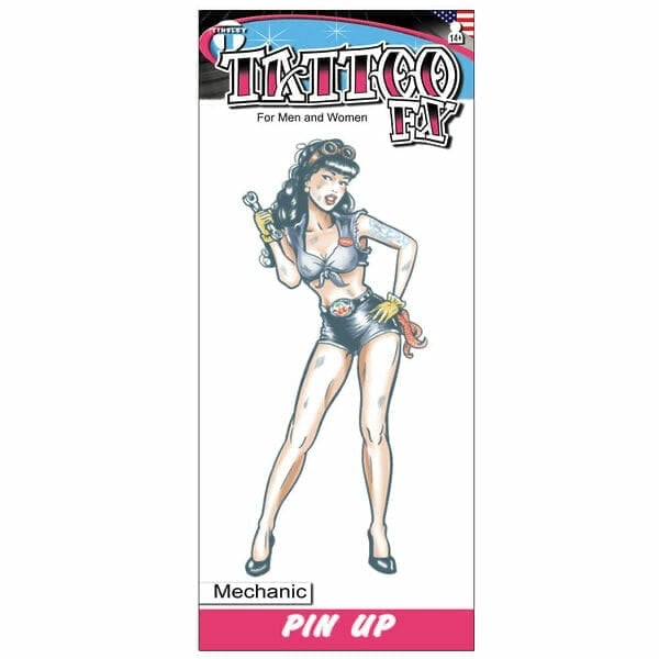 Tinsley Temporary Tattoo Transfers, Pinup Girl