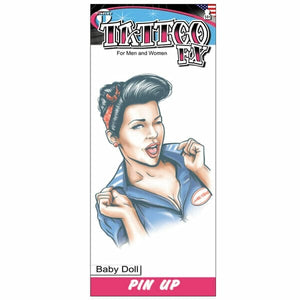 Tinsley Temporary Tattoo Transfers, Pinup Girl