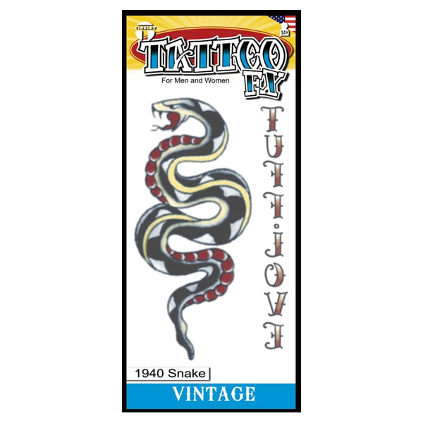 Tinsley Temporary Tattoo Transfers, Vintage