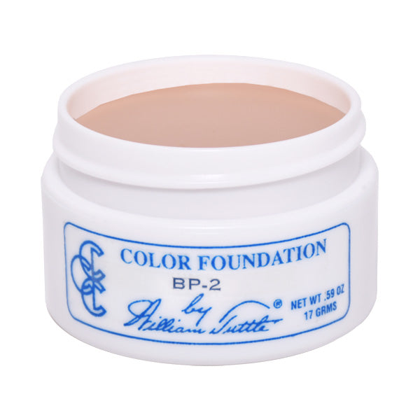 William Tuttle Creme Foundation is a longtime pro favorite for its highly emollient formula and dense pigment saturation. An ultra-thin application is all you need. The creamy texture blends seamlessly into the skin for flawless, even coverage, and the skin-like dewy finish looks natural whether on camera or off. Choose from over 60 shades.