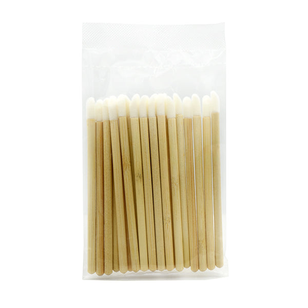 Alcone Company Disposable Bamboo Doe-Foot Lip Gloss Applicator, 50 Count