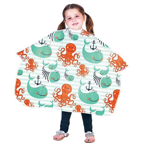 Betty Dain Kid Capes Anchors Away Shampoo Cape