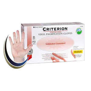 Criterion Powder-Free Vinyl Examination Gloves