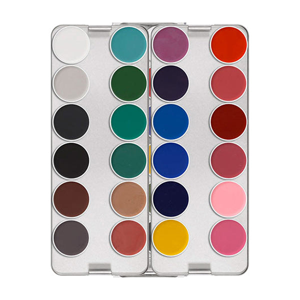 Kryolan Professional Make-up Aquacolor Palettes -24 Shade