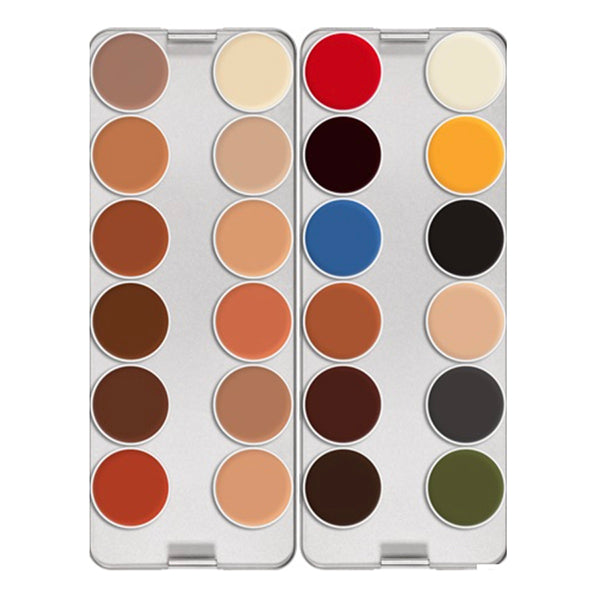 Kryolan Professional Make-up Rubber Mask Grease Palettes | Alcone Company